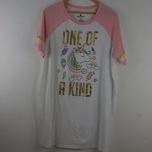 SWEET TREATS unicorn pijama white and pink XL